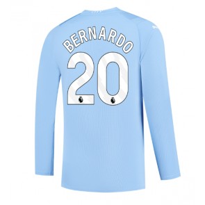 Manchester City Bernardo Silva #20 Domácí Dres 2023-24 Dlouhý Rukáv